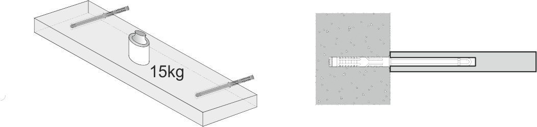 Полка скрытого крепления form