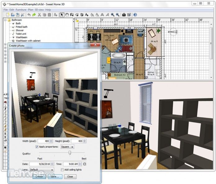 Sweet home 3d как сохранить план в jpg