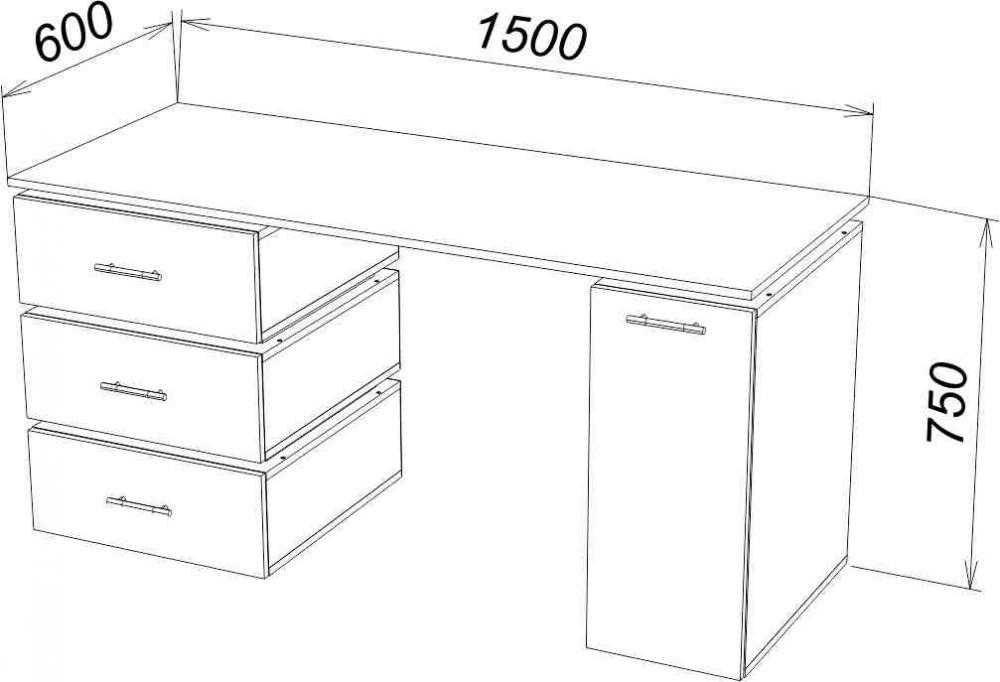 Какие размеры рабочего стола