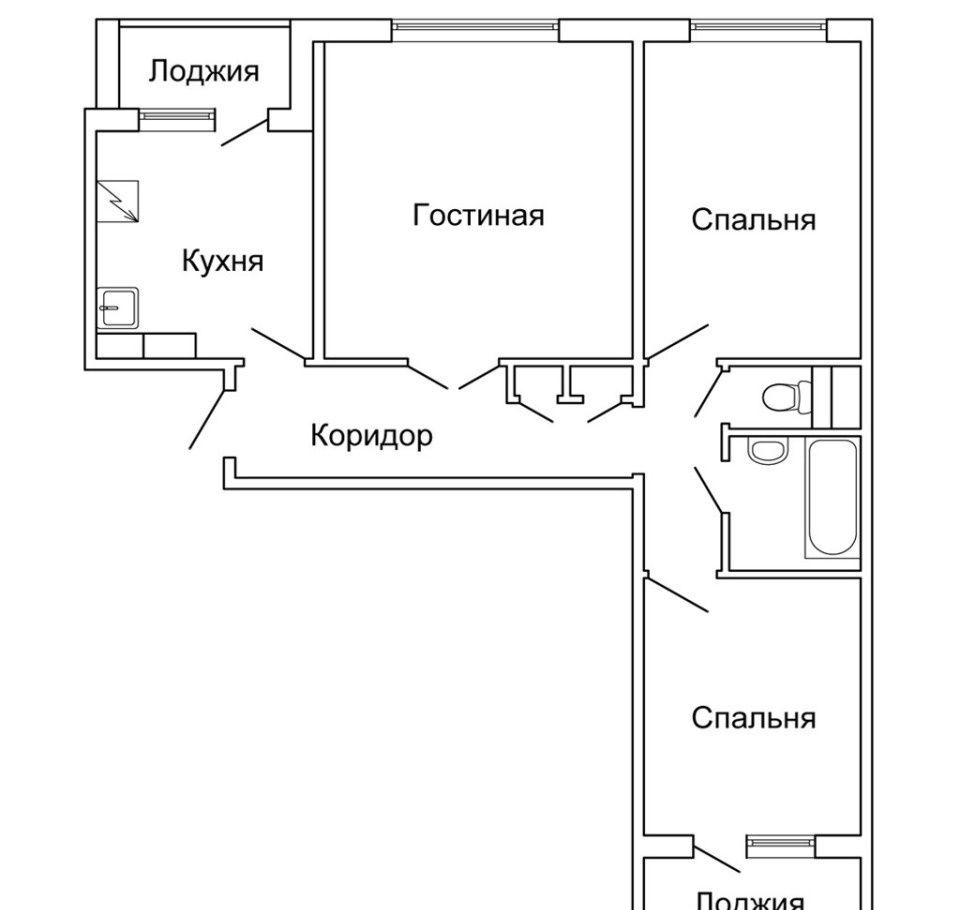П30 планировки 3-х комнатных квартир