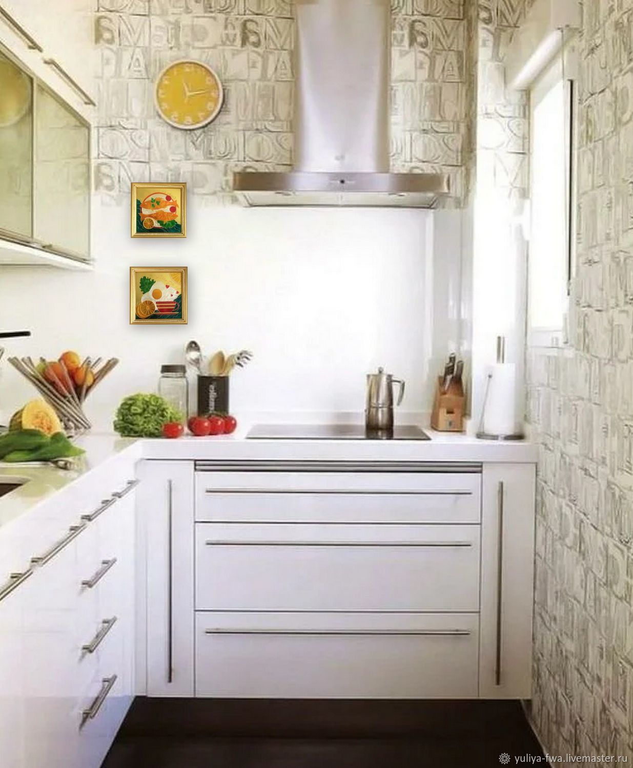 фото стен на маленькой кухне