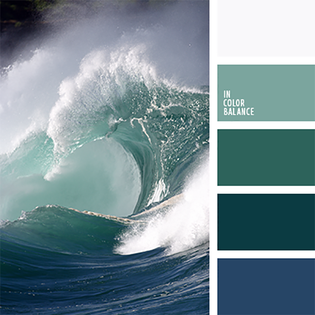 Как выглядит цвет морской волны фото