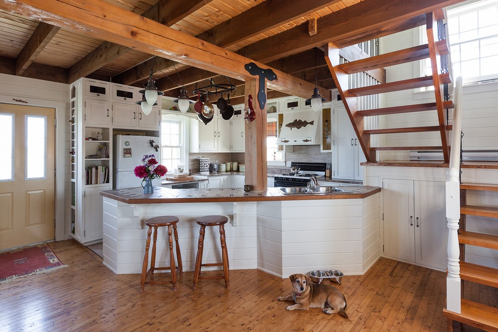 кухня в деревянном доме дизайн идеи