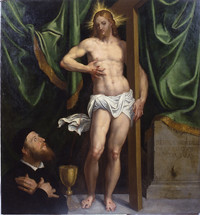 Domenico Tintoretto, Incontro sulla via di Emmaus, ultimo decennio del XVI