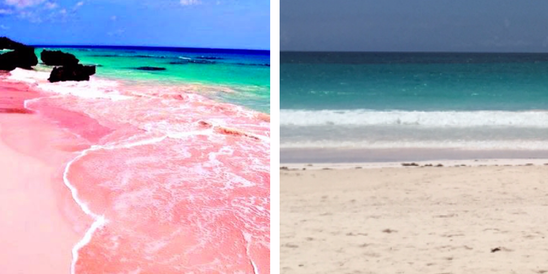 Розовый пляж Пинк Сэндс Бич, Багамские острова