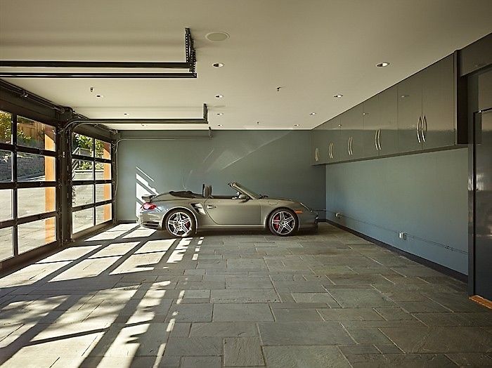 Дизайн гаража в частном доме: Обустройство, отделка гаража внутри .