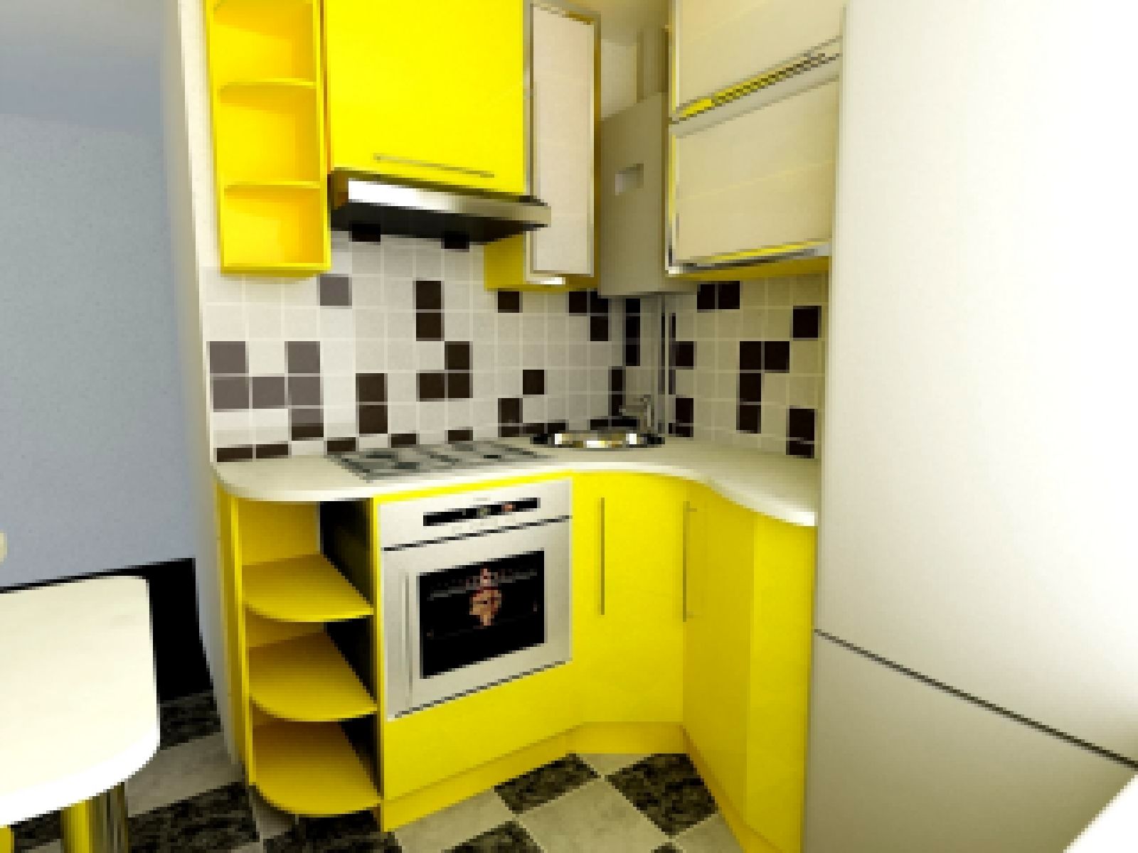  5 метров дизайн: Дизайн кухни 5 кв м: планировка с холодильником .