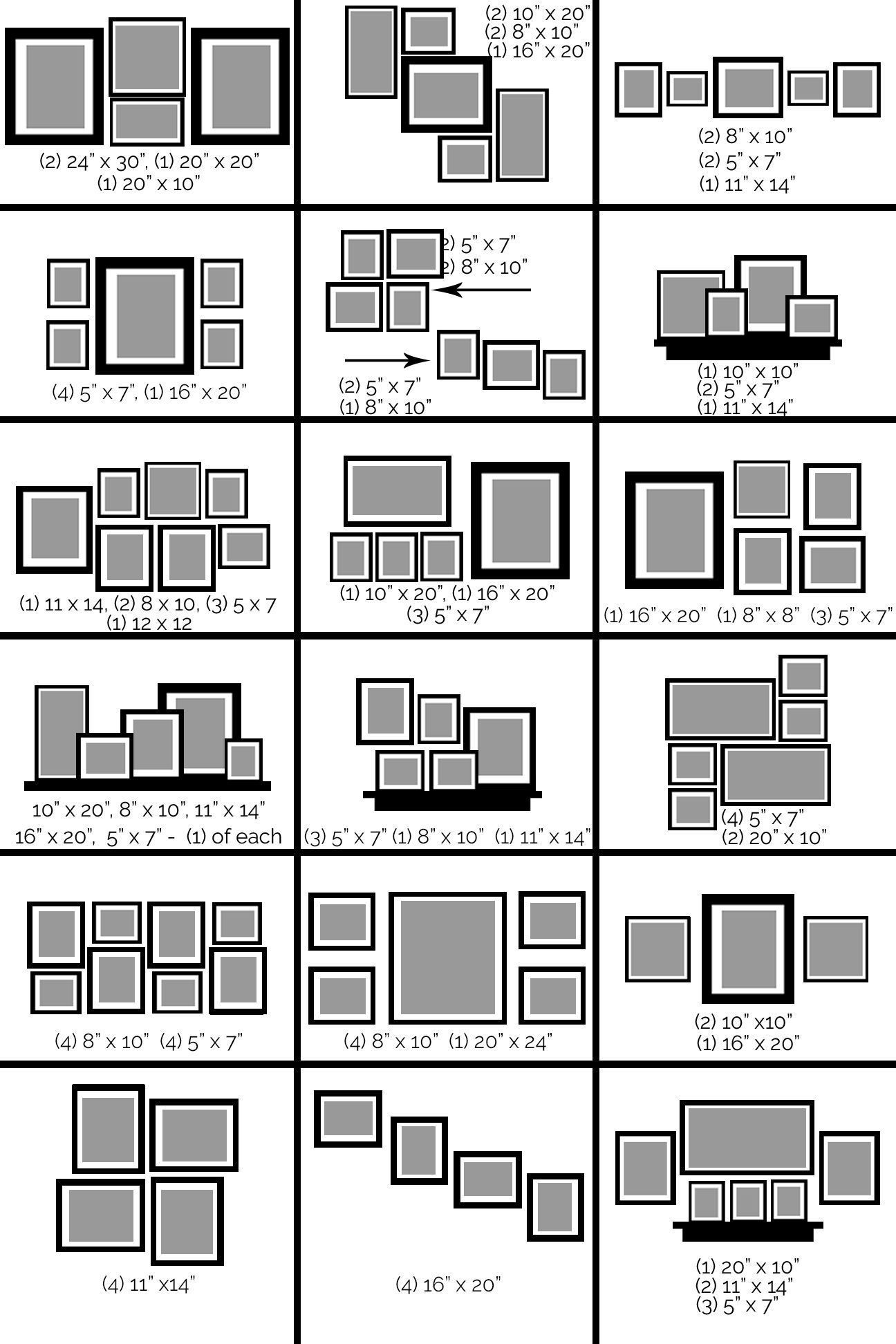 Как расположить разные. Как правильно разместить картины на стене. Компоновка фотографий на стене. Размещение картин на стене. Схема размещения картин на стене.