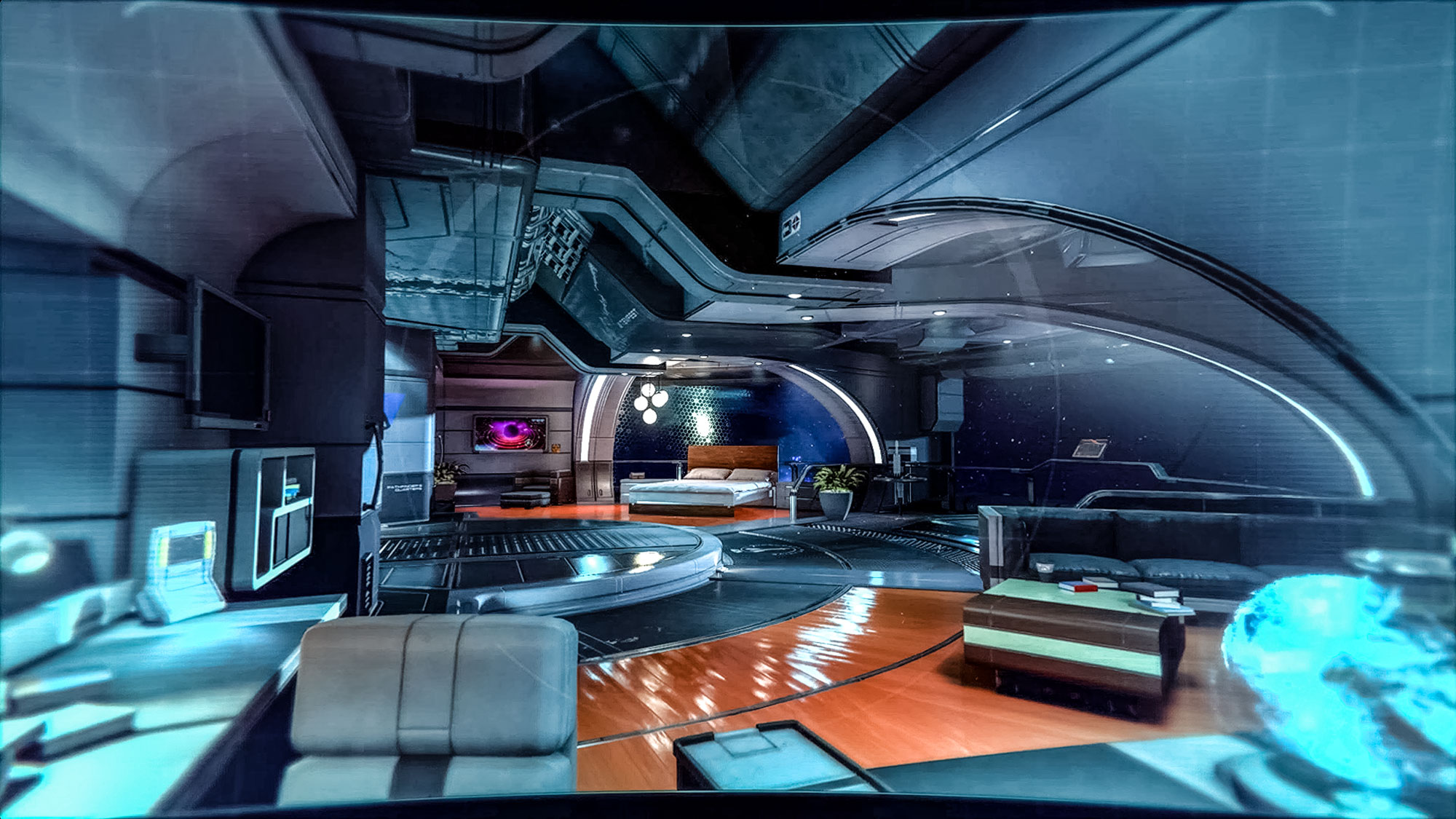 Mass Effect интерьер корабля