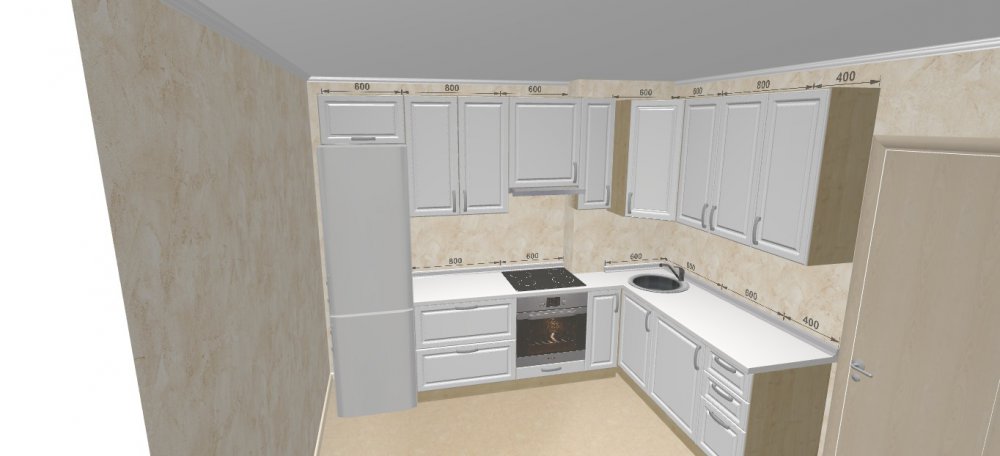 Фото дизайн кухни с вентиляционным коробом в углу фото