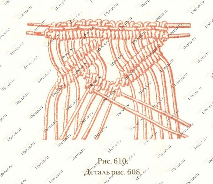 Макраме для начинающих схемы плетения шторы на двери