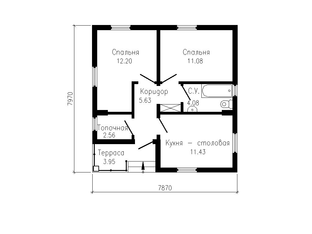 Проекты домов 70 квадратных метров