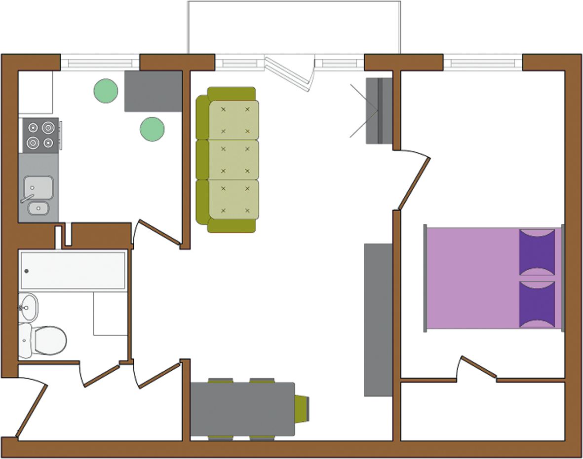 Планировка квартиры хрущевка 2 комнаты изолированные