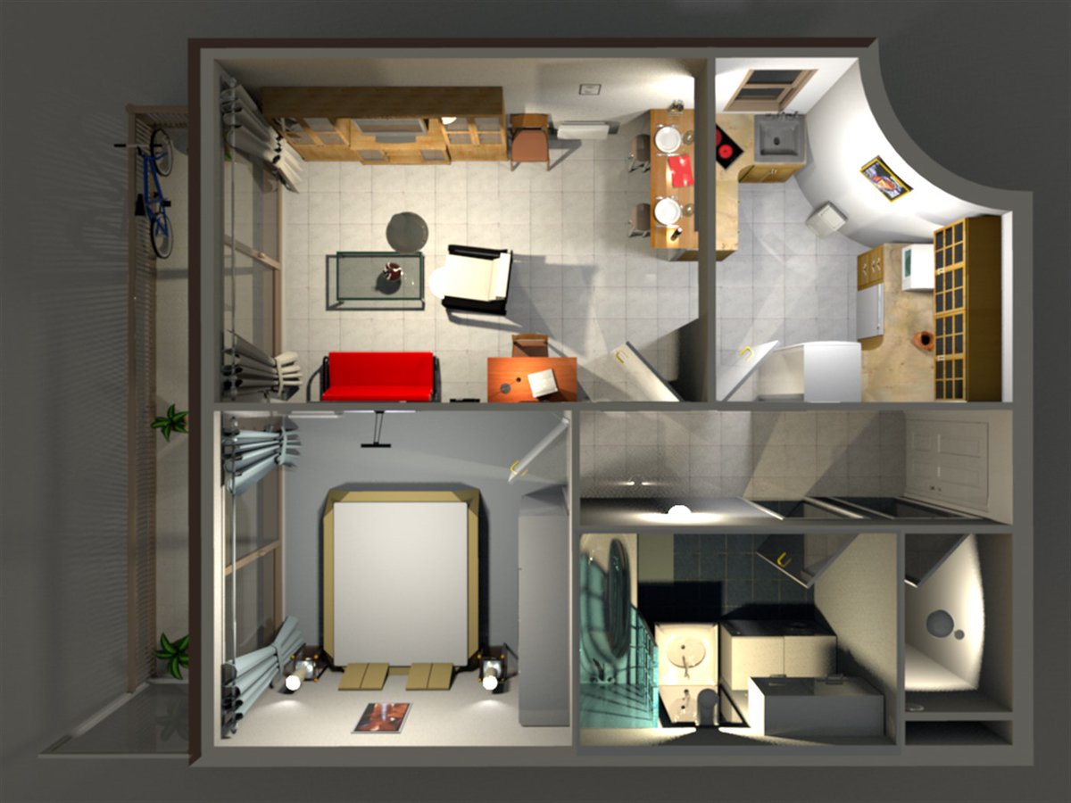 Моделирование интерьера квартиры