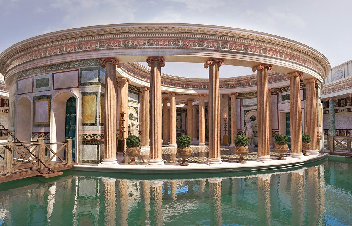 Виллы с бассейнами в древнем Риме