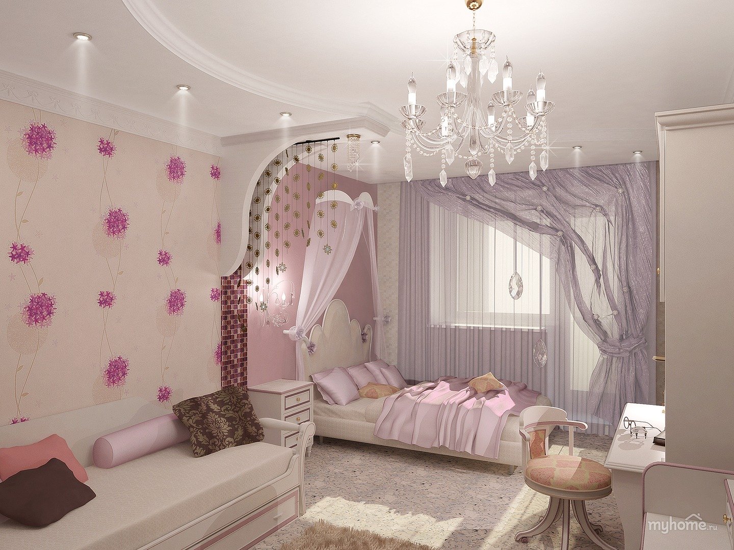Дизайн комнаты для девочки 10 лет фото