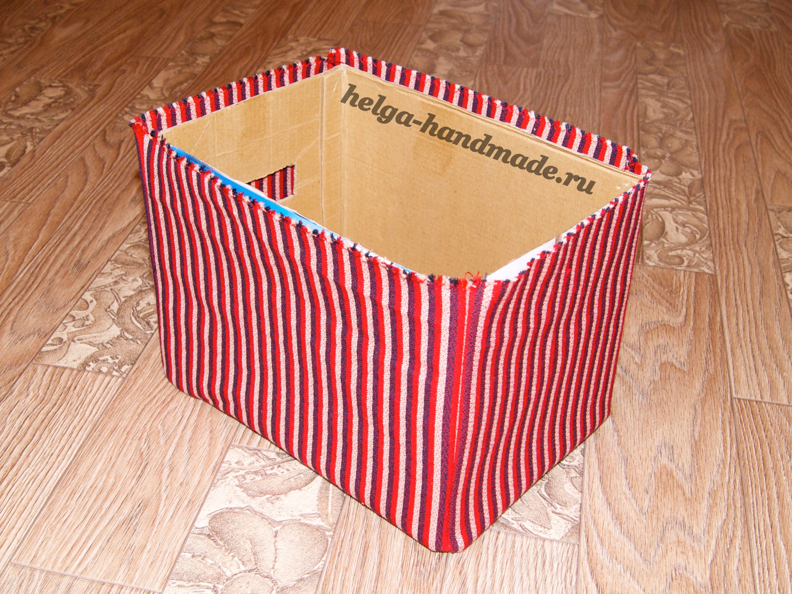 короб для хранения вещей своими руками из картонной коробки
