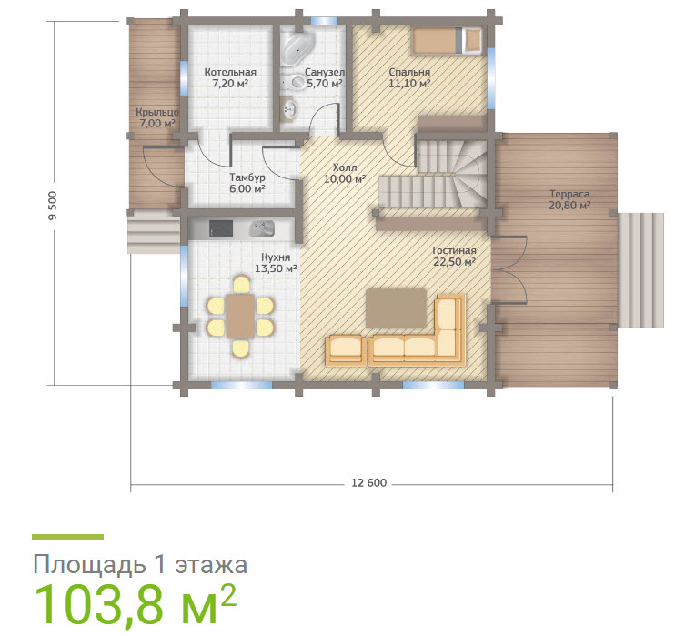 дом из клееного бруса фото