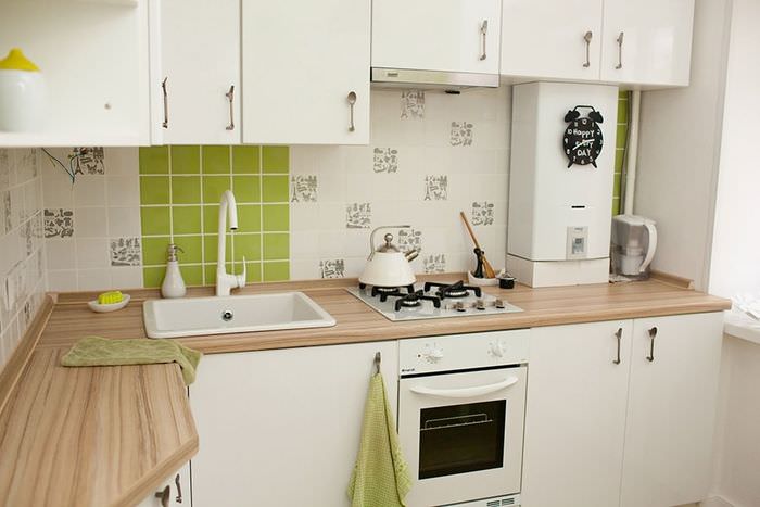 Кухни хрущевки дизайн с газовой колонкой и стиральной машиной
