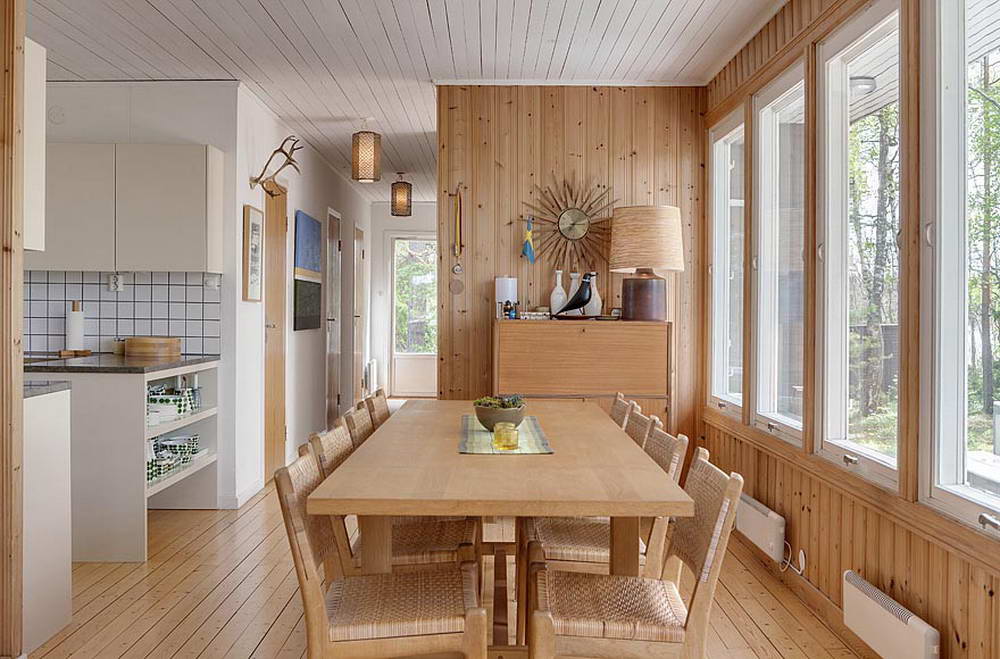 Вагонка для кухни в доме дизайн фото