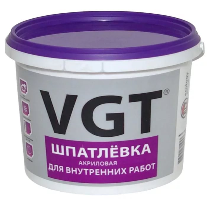 Шпатлевка Vgt Влагостойкая Белый Купить