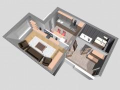 Пример расстановки мебели для 1 комнатной квартиры дома №14,15